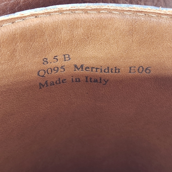 Coach boots women's 8.5B brown cognac leather knee high Meredith Q095 Made Italy - Picture 13 of 16